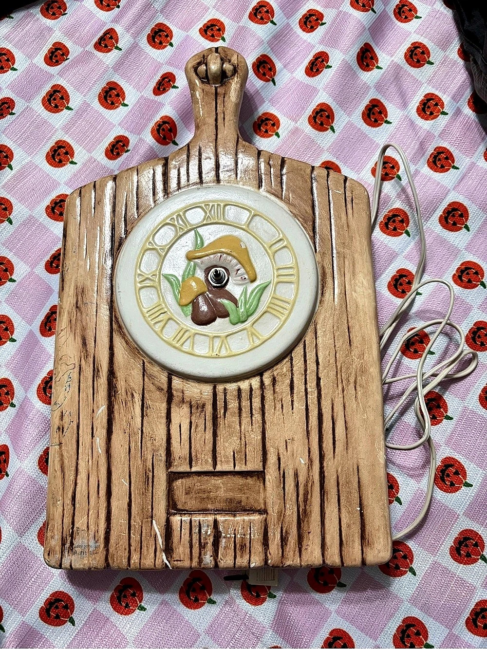 Arnel 1970s Vintage Mushroom Wall Clock, Lanshire